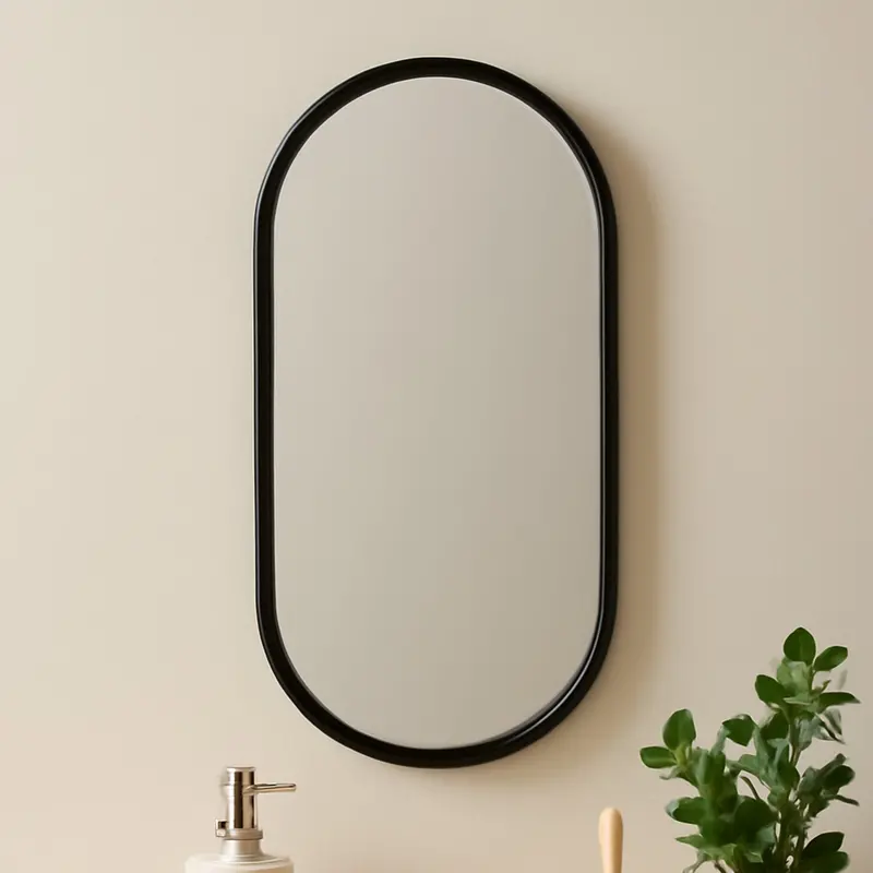 Oval Bathroom Mirror – Wall-Mounted Decorative Vanity Mirror 1