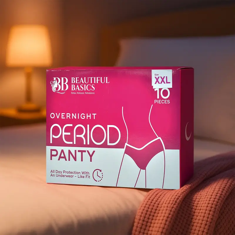 Overnight Period Panties – Xxl Reusable Cotton Underwear (Pack Of 10) 1
