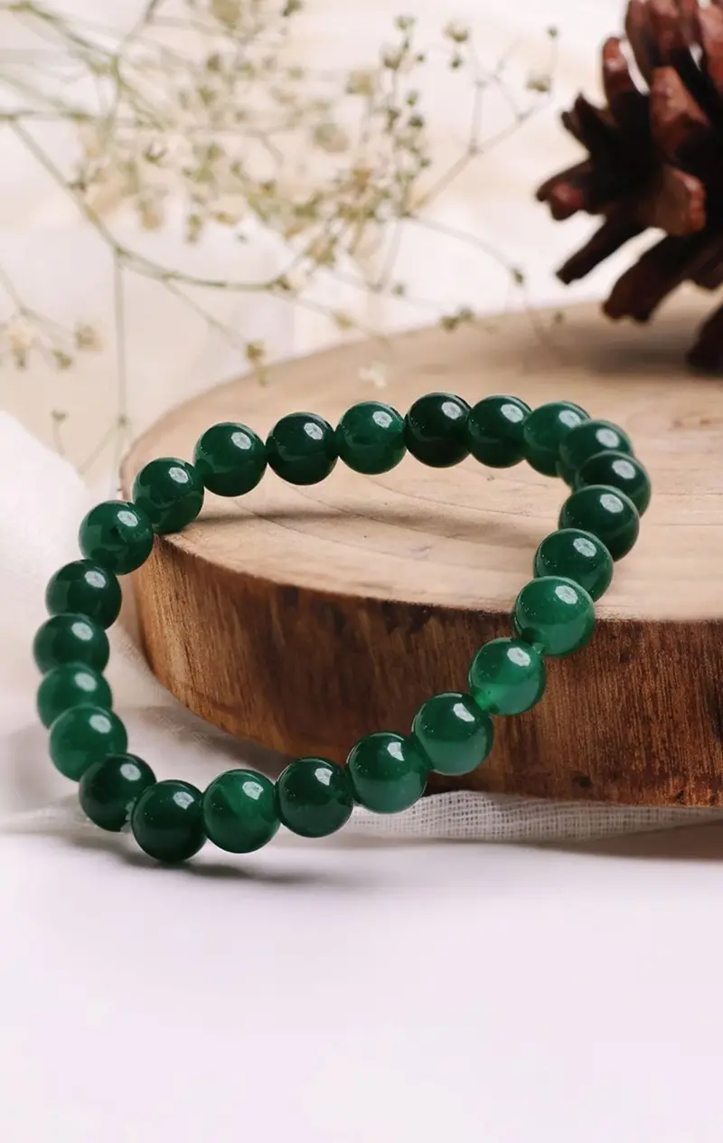 Panna Stone (Emerald) Gemstone Bracelet – Earth Gems Collection 1