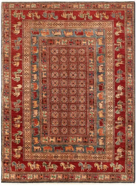 Pazyryk-Inspired Nomad Rug (Ar79708), 5'9" X 7'10" 1