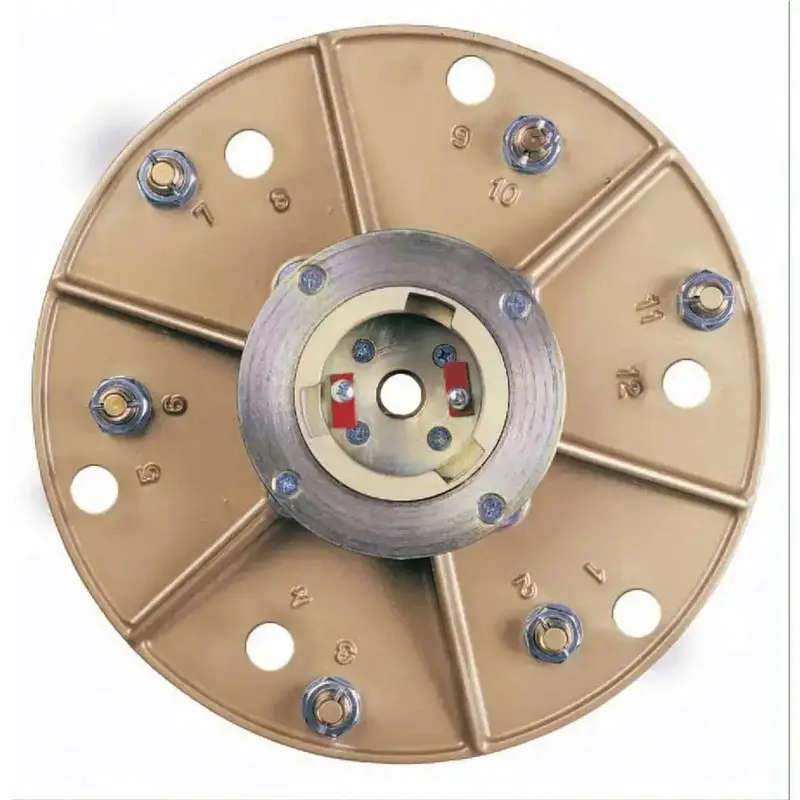 Pearl Abrasive 15-Inch Hexplate – Pre-Installed With Six #4 Carbide Chips 1