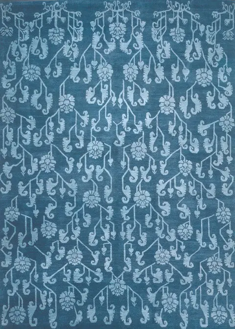 Pema Field Rug In Rich Indigo 1