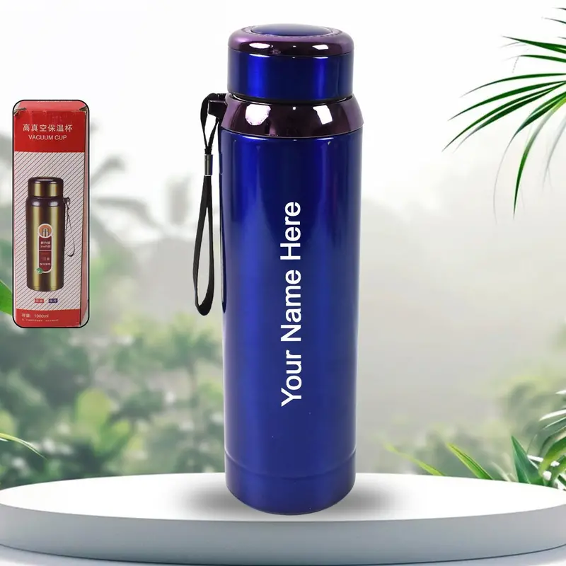 Personalized 1-Liter Vacuum-Insulated Stainless Steel Water Bottle 1