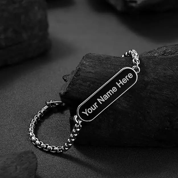 Personalized Silver-Tone Adjustable Bracelet – Minimalist Gift Jewelry 1