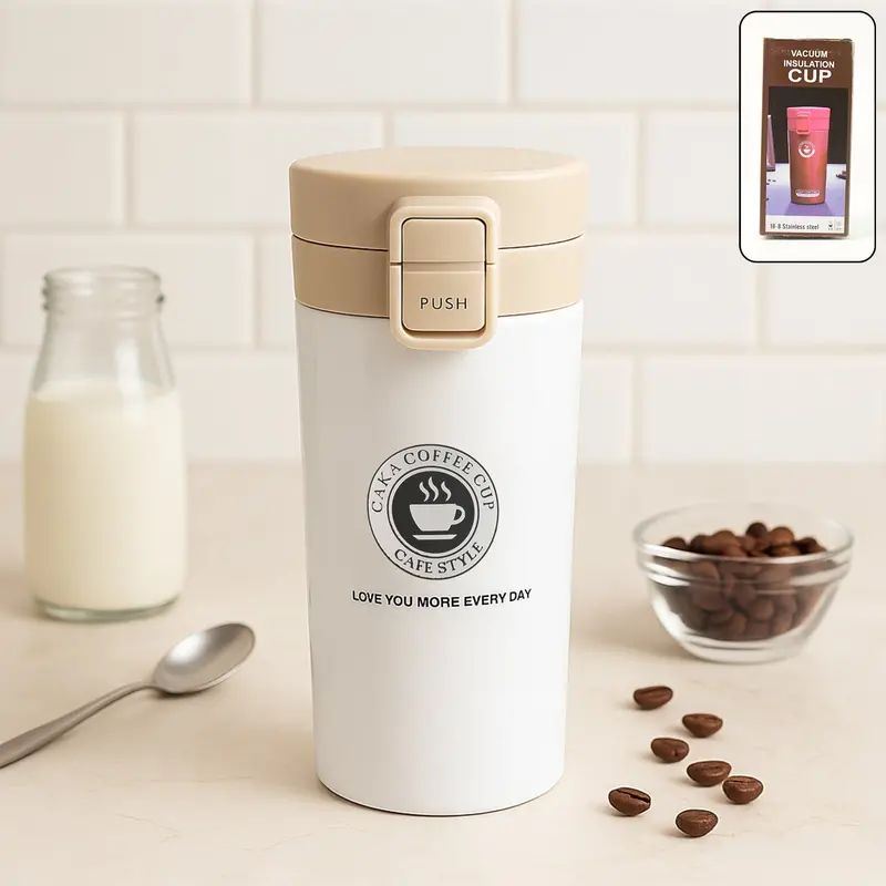 Personalized Vacuum-Insulated Stainless Steel Coffee Flask (400 Ml) 1