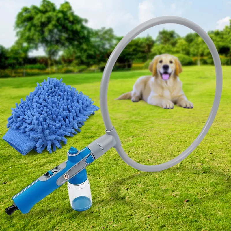 Pet Bath Sprayer Kit With Microfiber Glove – Cat & Dog Grooming Tool 1