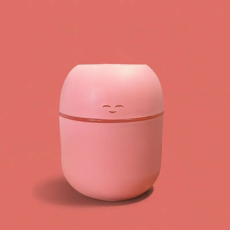 Pink Usb Mini Humidifier – Dual Mist + Night Light For Desk Or Bedroom 1