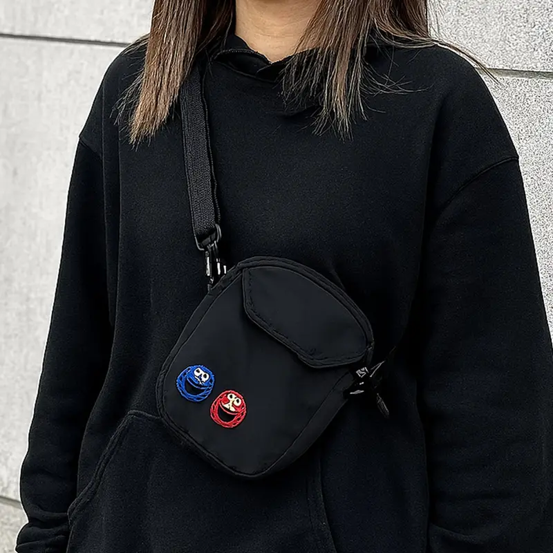 Playful Nylon Messenger Bag – Compact Joker-Themed Shoulder Bag For Women 1