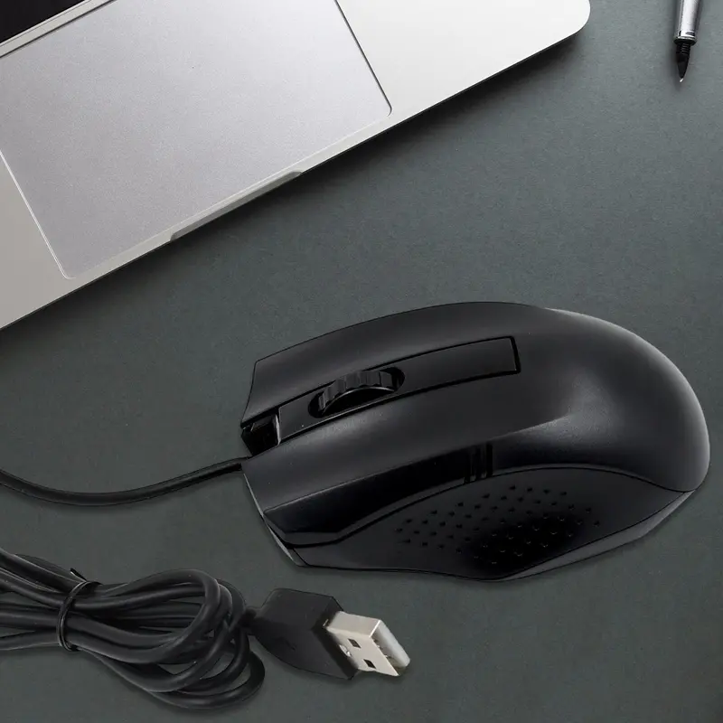 Plug-And-Play Wired Optical Computer Mouse – Reliable Desktop/Laptop Accessory 1