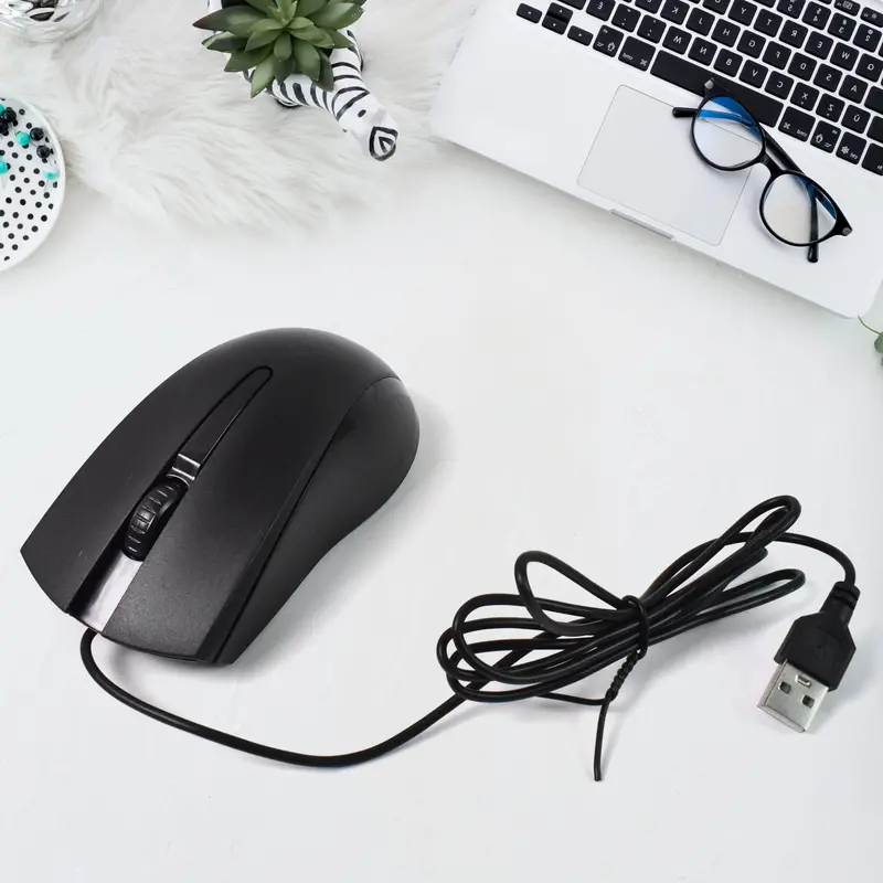 Plug-And-Play Wired Optical Laptop Mouse – Sleek X2 Design With Precise Tracking 1