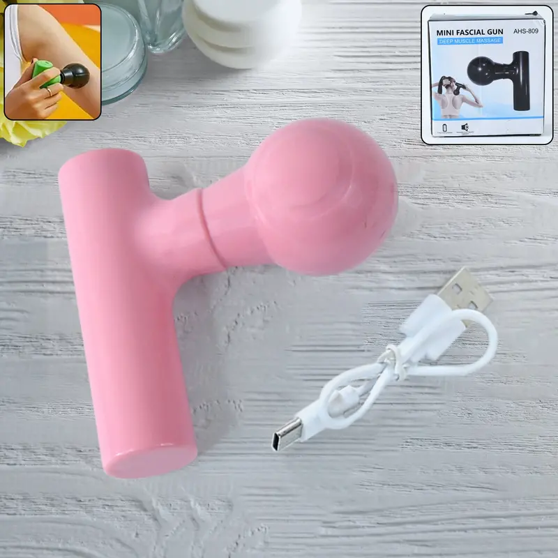 Pocket-Sized Black Personal Massager For On-The-Go Relief 1