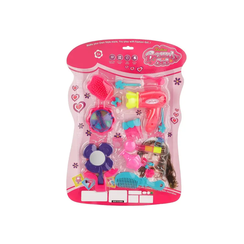 Portable Beauty Vanity Suitcase For Girls – Foldable Makeup Toy Set 1