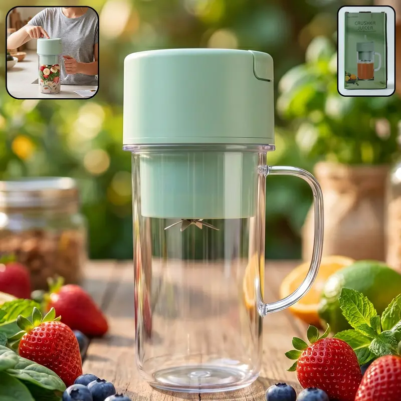 Portable Electric Juicer Blender – 340Ml Cordless Mixer Grinder 1
