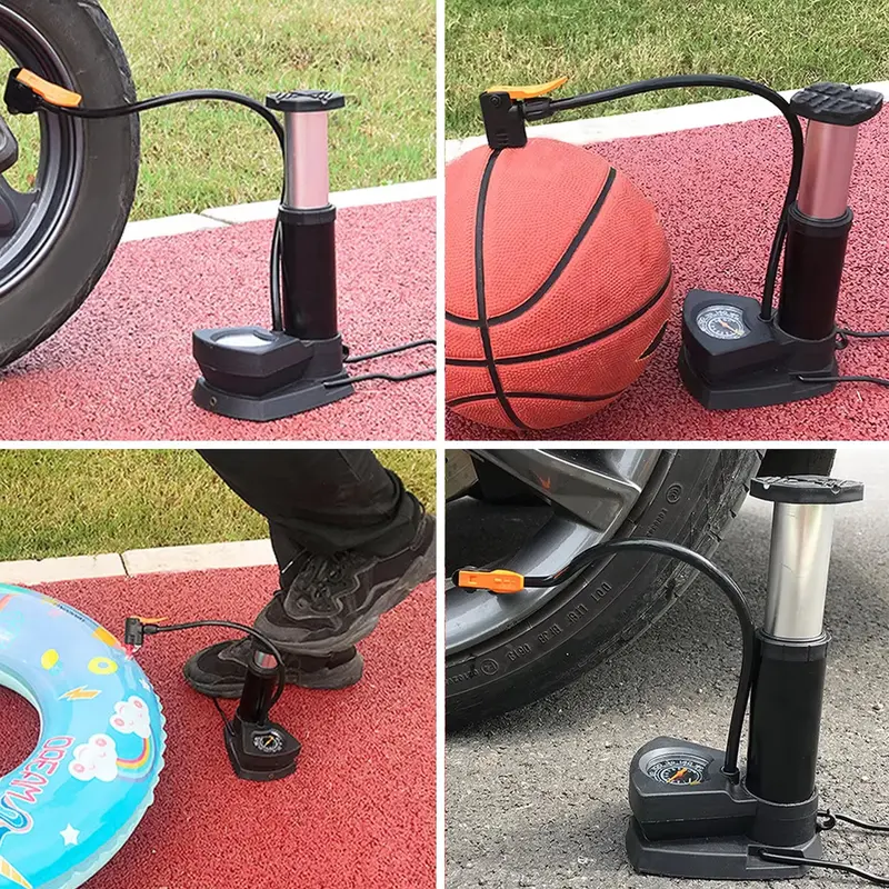 Portable Foot-Operated Mini Bike Pump – Compact Cycling Accessory 1