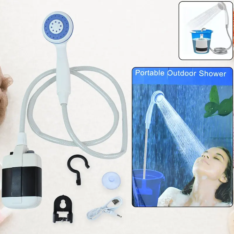 Portable Outdoor Shower System – Compact, Pressure-Compatible Camping Shower Kit 1