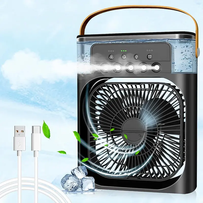 Portable Personal Air Cooler Fan For Desks (Requires Aa Batteries) 1