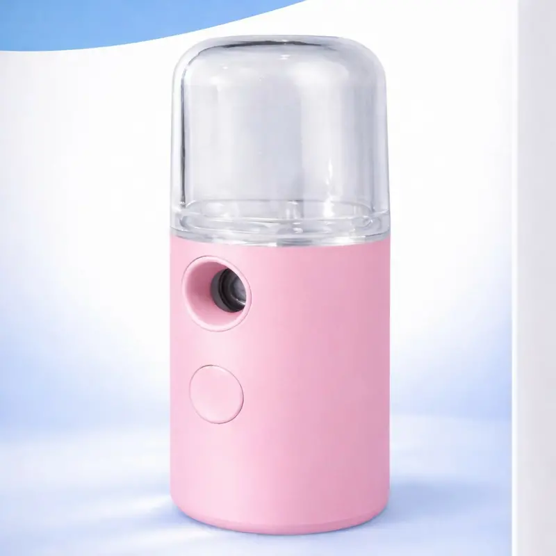 Portable Pink Nano Mist Face Humidifier – Usb-Rechargeable Facial Sprayer 1