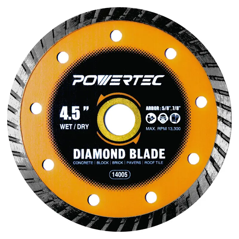 Powertec Turbo-Style Diamond Saw Blade 1
