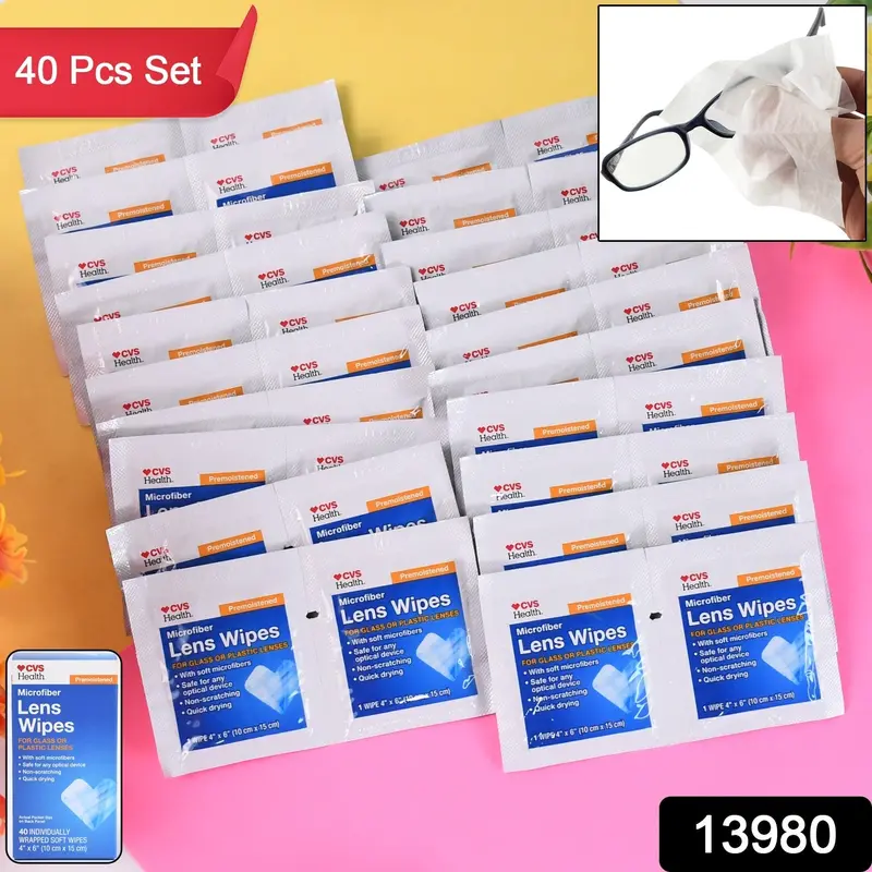 Pre-Moistened Optical Lens Cleaning Wipes – Safe For Glasses & Screens 1