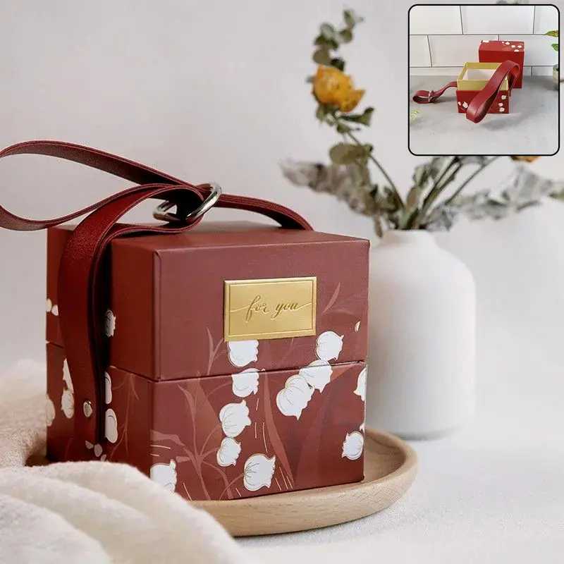 Premium Leather-Strap Gift Box – Elegant Presentation Packaging For Special Occasions 1