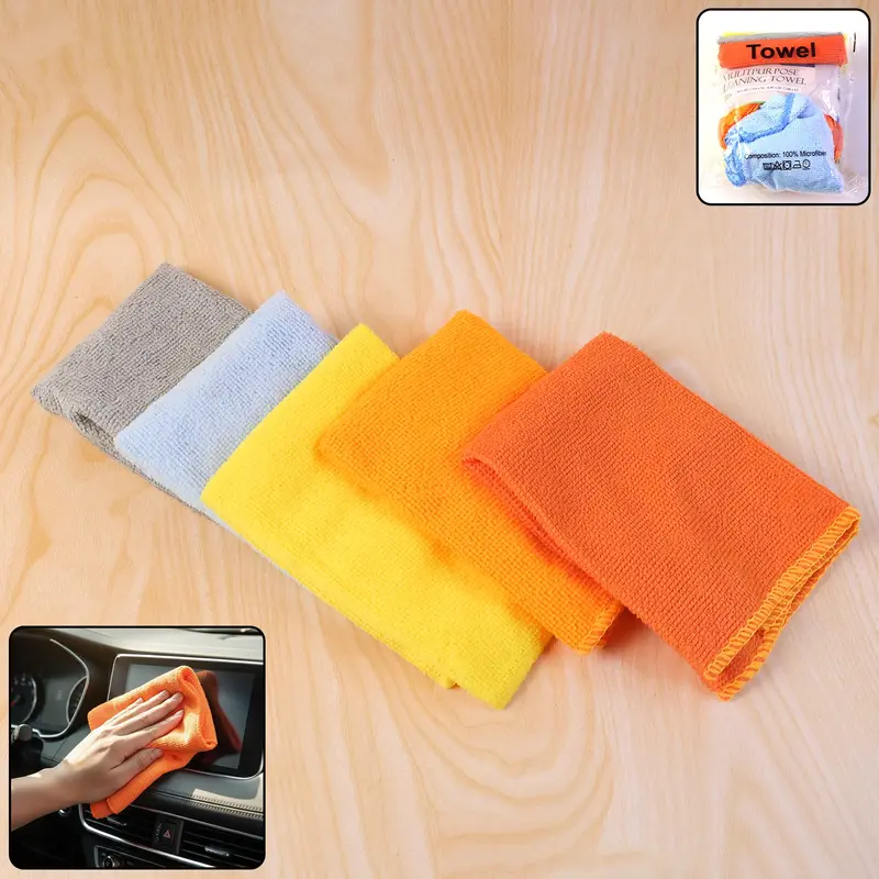 Premium Microfiber Cleaning Cloths – 30X30 Cm, Pack Of 5 1
