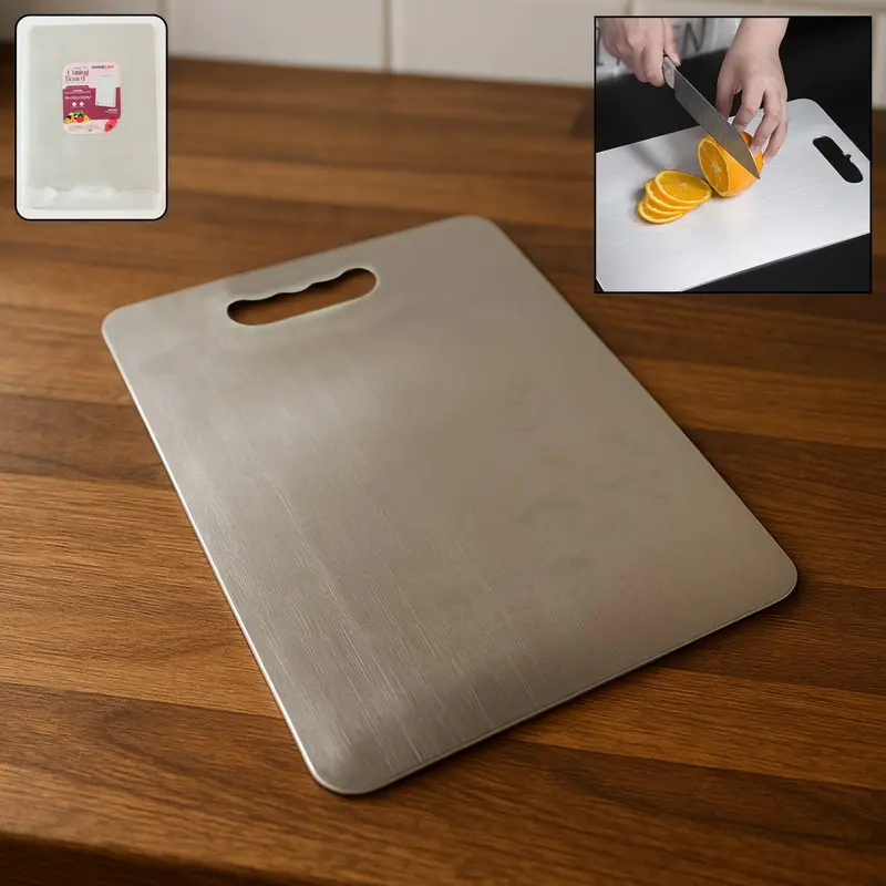 Premium Stainless Steel Cutting Board – 229 X 330Mm Heavy-Duty Chef-Grade Surface 1