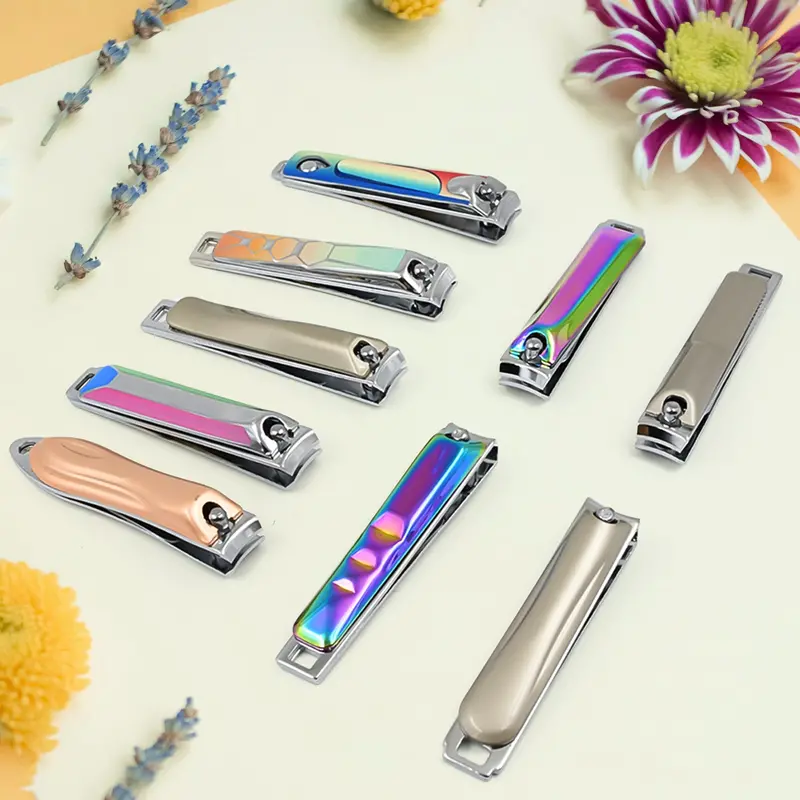 Premium Stainless Steel Folding Nail Clipper Set With Integrated Nail File (1 Pc, Assorted Finishes) 1
