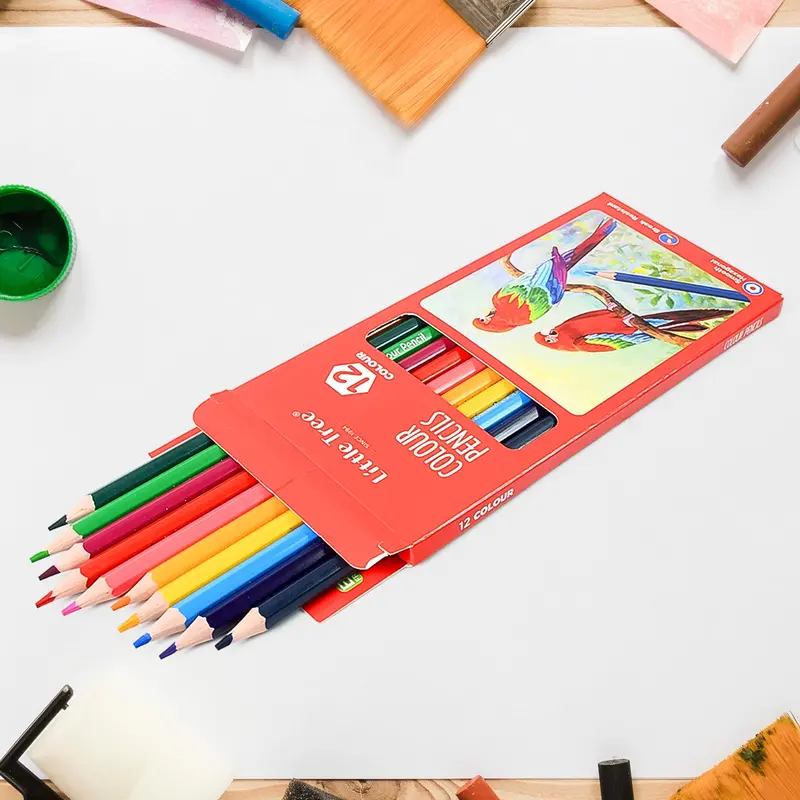 Premium Wooden Colored Pencils – Art Supply Set For Drawing & Sketching (12 Pieces) 1