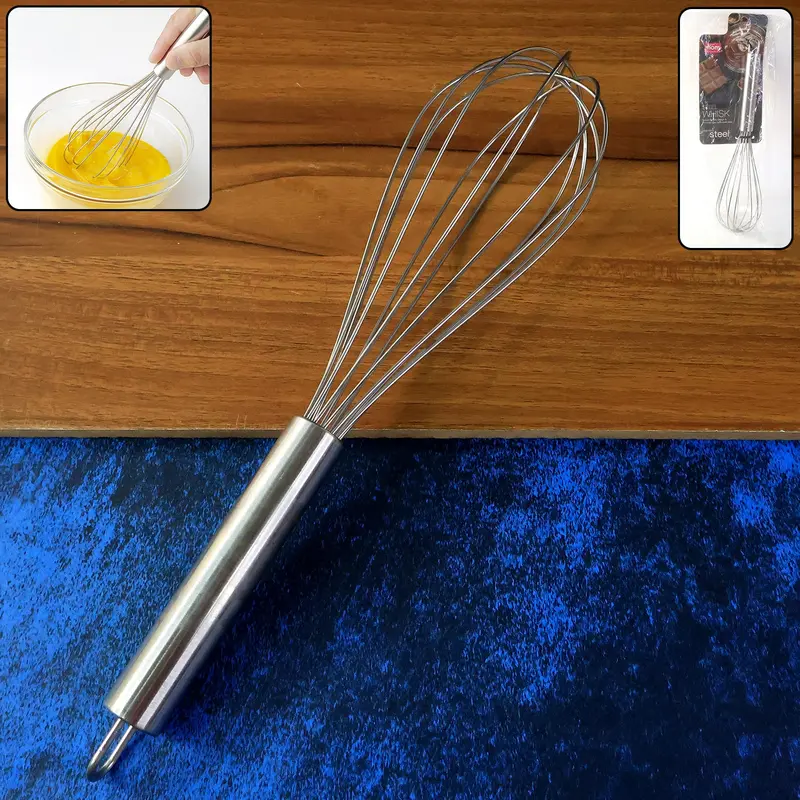 Professional-Grade Stainless Steel Wire Whisk – Supermom Premium Baking Tool 1