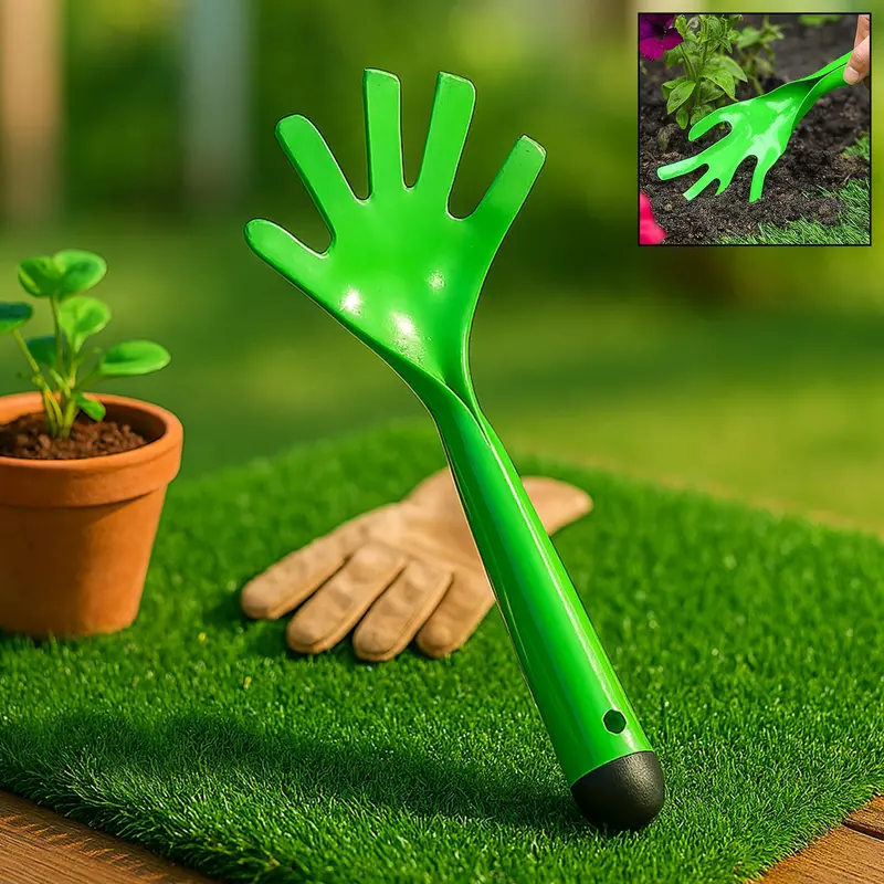 Professional Heavy-Duty Hand Cultivator – Durable Metal Garden Tool (1 Piece) 1