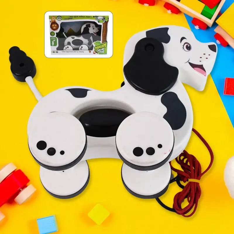 Pull-Along Dog Toy For Toddlers – Engaging Design & Smooth Rolling 1