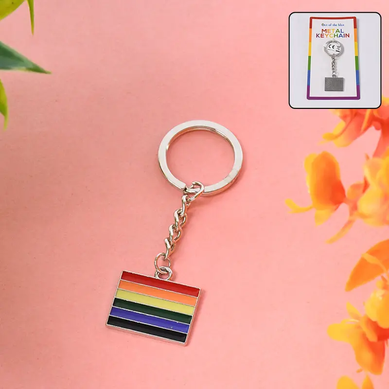Rainbow-Themed Metal Keychain – Assorted Designs For Everyday Carry 1
