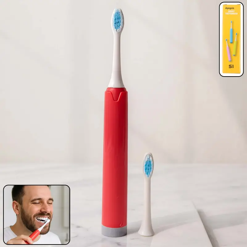 Rechargeable Electric Toothbrush With Interchangeable Brush Heads – Assorted Colors 1