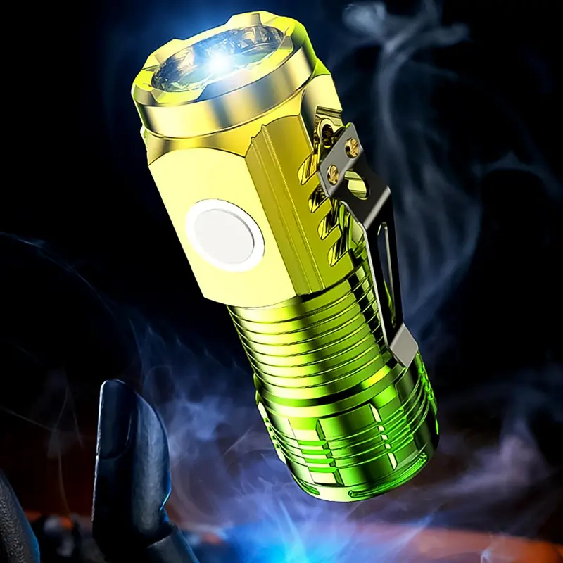 Rechargeable Mini 3-Led Flashlight With Usb Charging 1