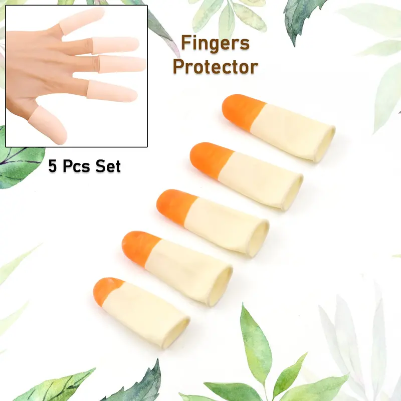Reusable Silicone Finger Protectors – Universal Fit Cots (5-Pack) 1