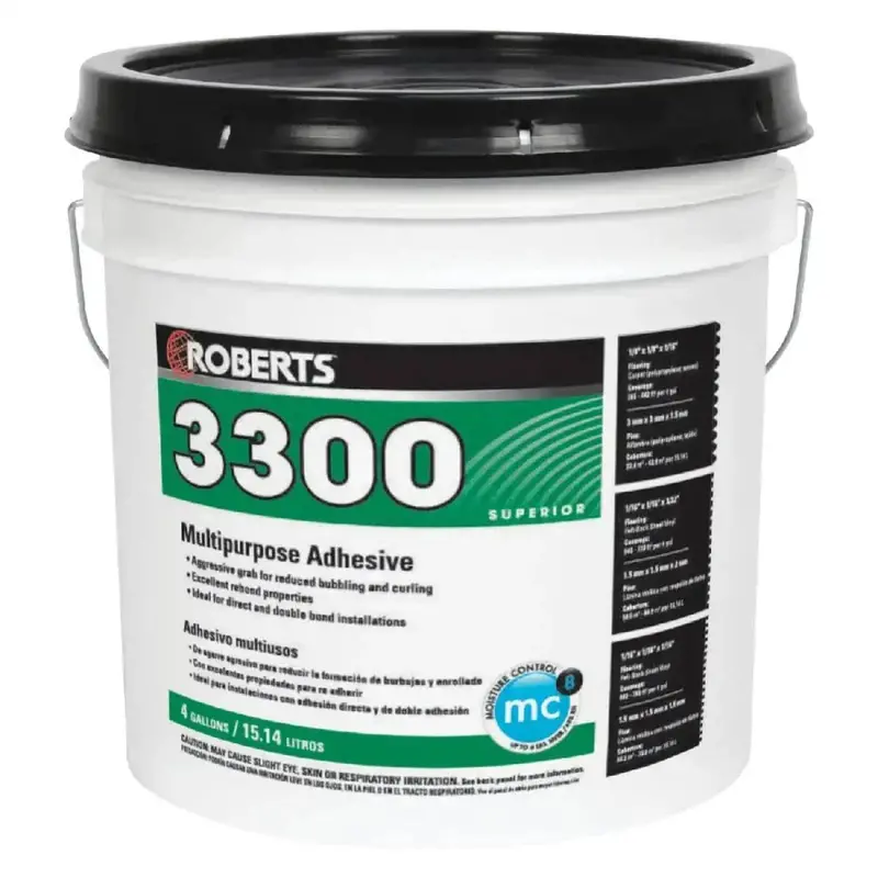 Roberts Multipurpose Adhesive – Solvent-Free, High-Bond Formula (4 Gal) 1