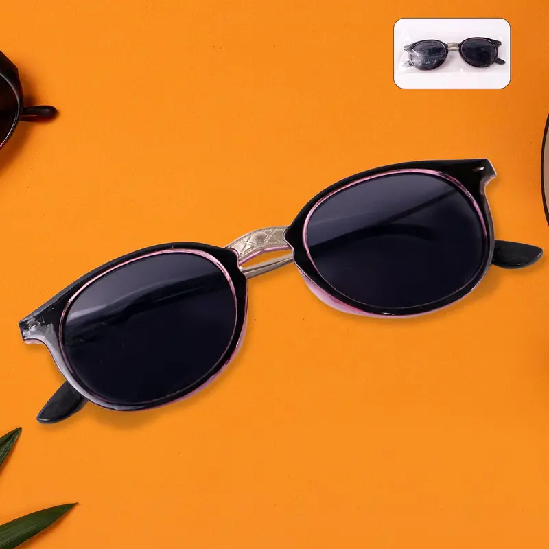 Rose Pink Round Uv-Protected Sunglasses – Lightweight Everyday Eyewear For All Genders 1