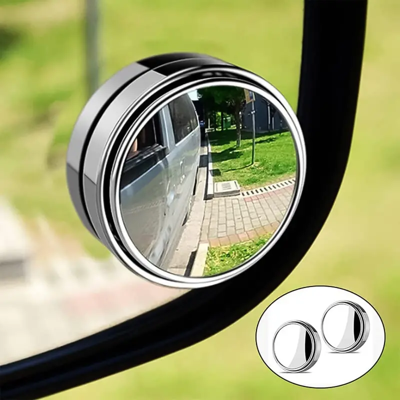 Round Hd Blind Spot Mirror Kit For Car Side Mirrors (2-Piece Set) 1