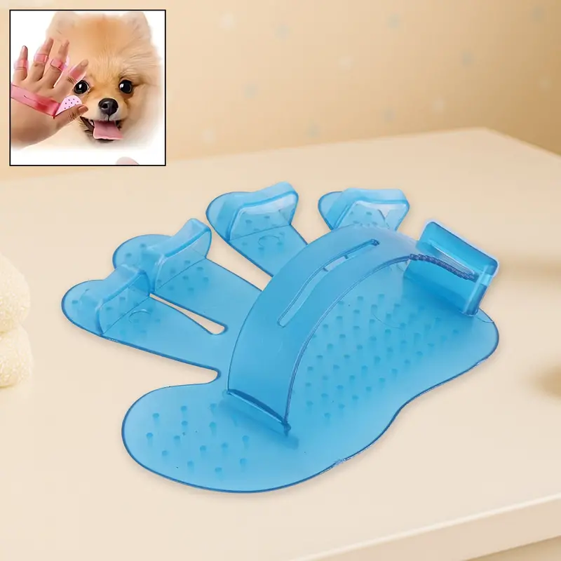 Rubber Pet Grooming Glove – Massaging Brush For Shedding Control And Bonding 1