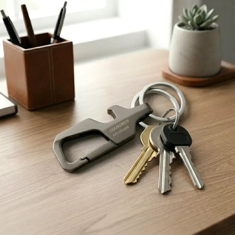 Rugged Metal Key Organizer – Compact Heavy-Duty Key Holder 1