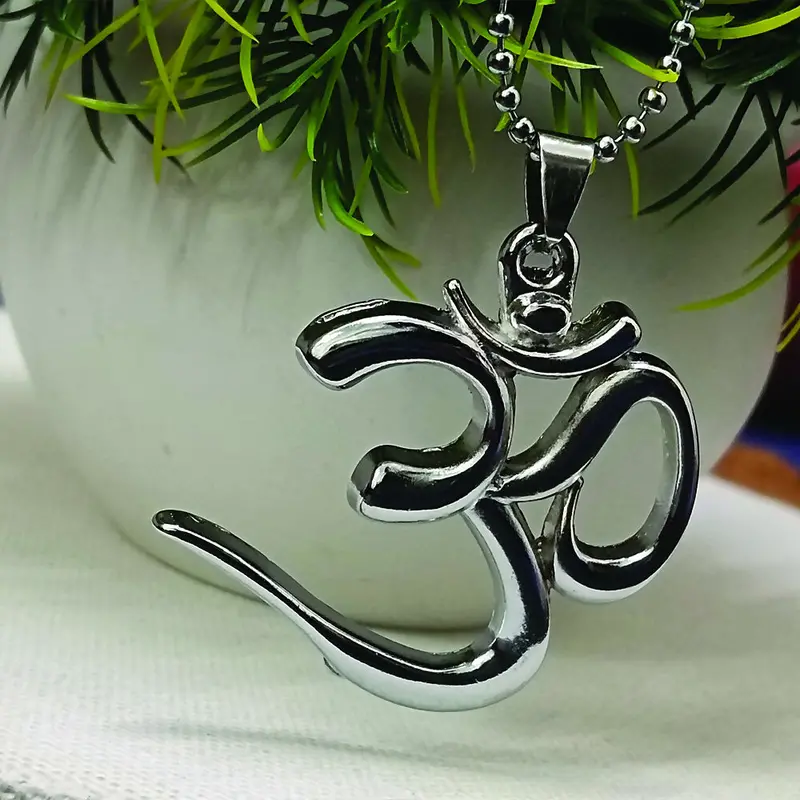 Sacred Om Symbol Pendant Necklace – Men’S Spiritual Jewelry 1