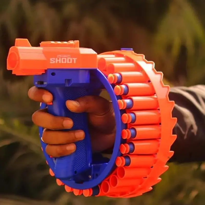 Safe Electric Toy Gun – Youth-Friendly Blaster With 28 Soft Foam Bullets 1