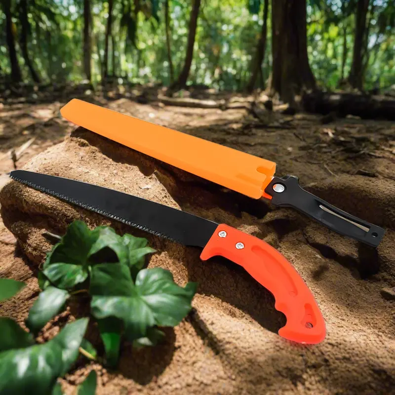 Safety-Featured Hand Pruning Saw With Protective Sheath (1 Piece) 1