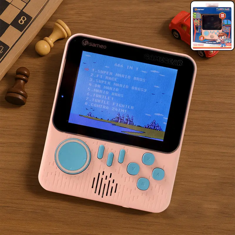 Sameo Gamegear Retro Gaming Console – Portable Handheld With 666 Preloaded Games 1