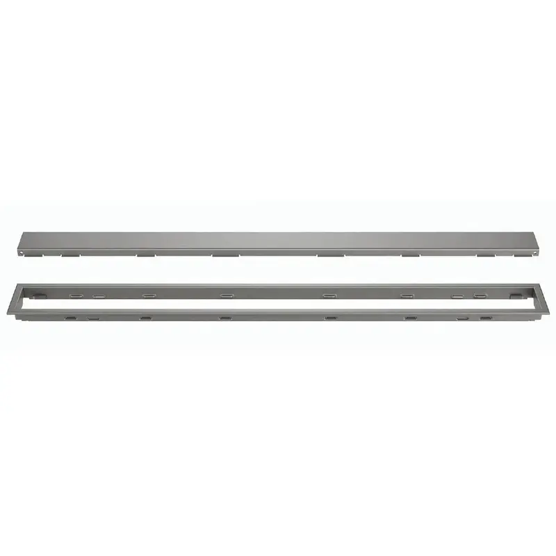 Schluter Kerdi-Line Pewter Finish Linear Drain Grate Kit 1