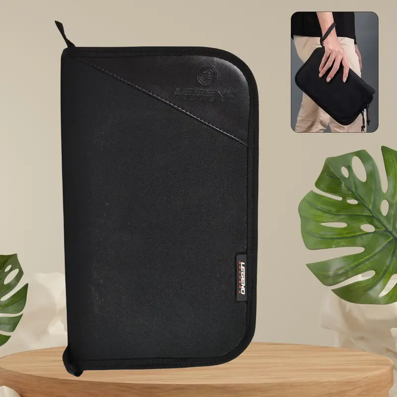 Secure Document Zip Pouch – Slim Organizer Bag For Papers & Files 1