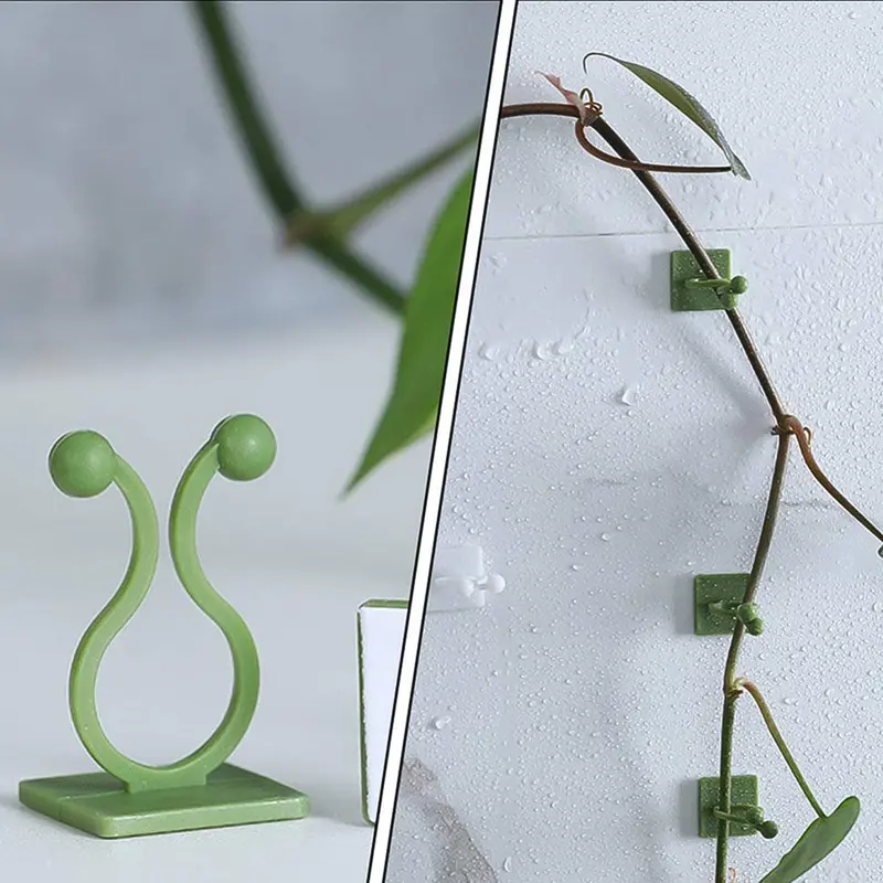 Self-Adhesive Plant Climbing Clips For Walls And Vertical Gardens (~200 Pcs) 1