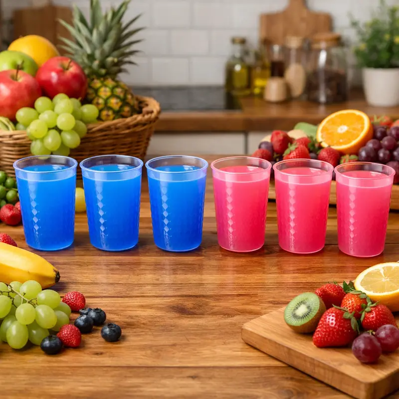 Set Of 6 Unbreakable 200 Ml Plastic Drinking Glasses 1