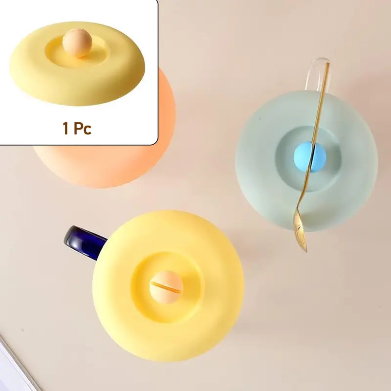 Silicone Dust-Proof Mug Lid – Universal Airtight Seal For Cups & Mugs (Lid Only, 1 Piece) 1
