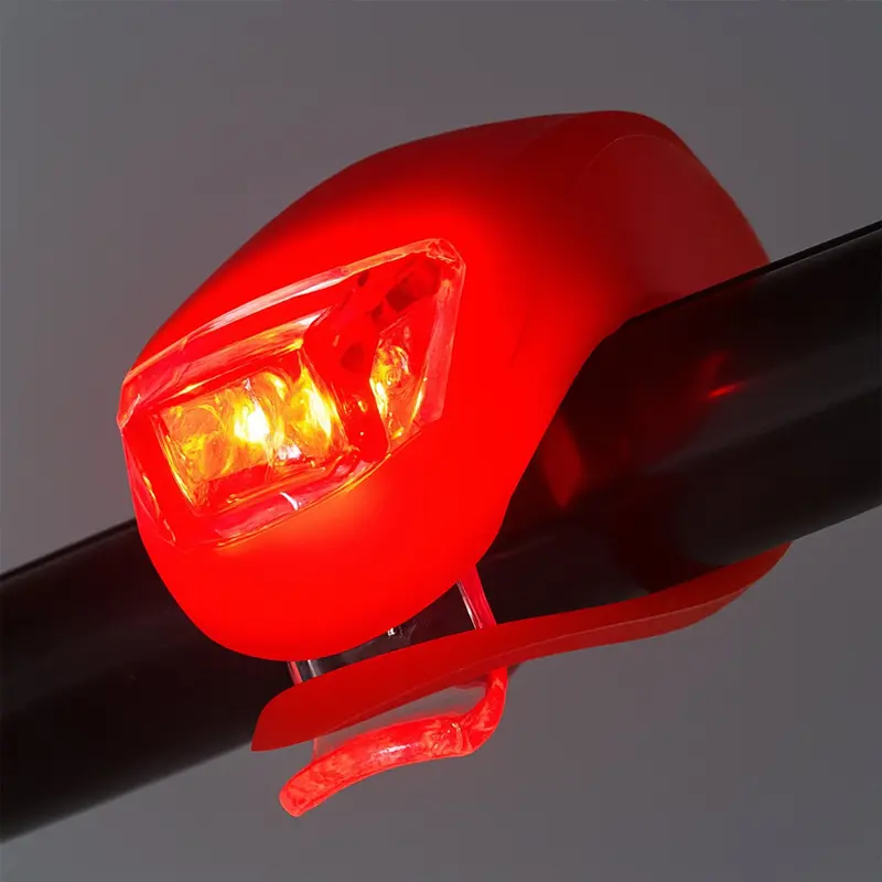Silicone Led Bicycle Light Kit – Dual-Mode Waterproof Bike Safety Set 1